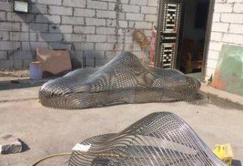 操場景觀雕塑,鏤空假山雕塑,噴砂制造