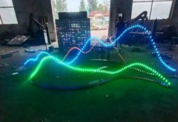 公園假山雕塑,噴砂發(fā)光雕塑,鍛造工藝