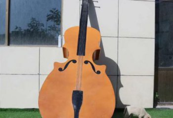 大提琴雕塑精選，街頭藝術(shù)，不銹鋼大提琴雕塑承接