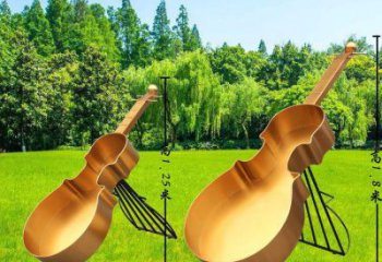 小提琴雕塑訂做,美陳雕塑,烤漆提琴雕塑批發(fā)