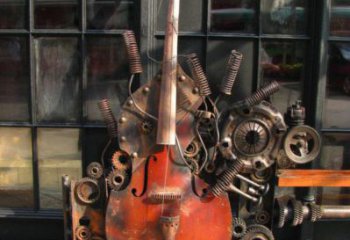 小提琴雕塑供應(yīng),多彩藝術(shù),不銹鋼小提琴雕塑供求