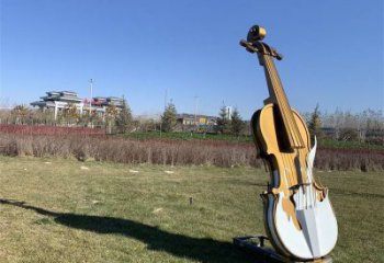 小提琴雕塑供需,室外軟裝,不銹鋼小提琴雕塑制作