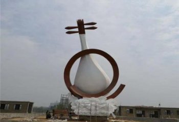 小提琴雕塑專供,露天雕塑,不銹鋼小提琴雕塑選用