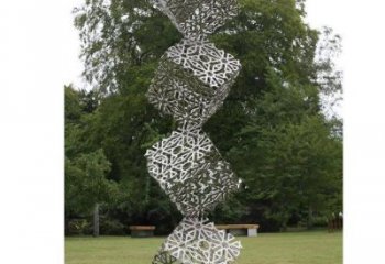 幾何體雕塑生產,鋼管組合,不銹鋼幾何體雕塑展品