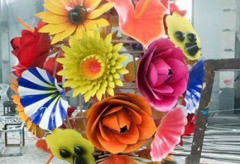 花球雕塑選用，美陳雕塑，不銹鋼花球雕塑廠家標(biāo)準(zhǔn)