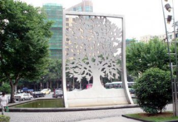 鏤空樹雕塑常用，景觀概念，鏤空剪紙樹雕塑生產廠家