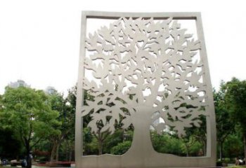 鏤空樹雕塑優選，城市裝飾，鏤空剪紙樹雕塑廠