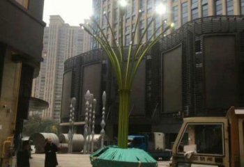 燈光樹雕塑選定，景觀雕塑，燈光蘑菇樹雕塑生產(chǎn)商