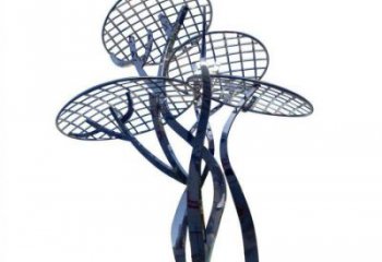 蘑菇樹雕塑廠家，標識雕塑，鏤空蘑菇樹雕塑供給