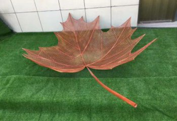 鏤空樹葉雕塑，景區雕塑，鐵藝樹葉雕塑廠家指用