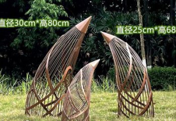 鏤空竹筍雕塑批發,廣場系列,不銹鋼竹筍雕塑優選