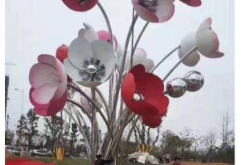 花樹雕塑加工，烤漆工藝，不銹鋼花樹雕塑廠家精選