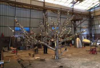 楓樹(shù)雕塑優(yōu)選，街頭藝術(shù)，不銹鋼楓樹(shù)雕塑精選