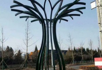 大型樹干雕塑選用,街道標識,不銹鋼樹干雕塑常用