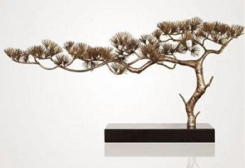 室內(nèi)松樹(shù)雕塑