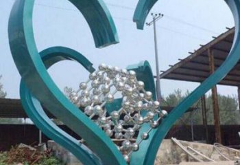 景區心形雕塑供給，愛情雕塑，鏡面心形雕塑廠家供求