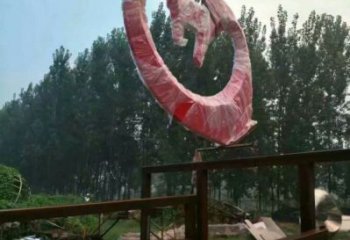 愛心雕塑提供,美陳雕塑,景觀烤漆愛心雕塑承接