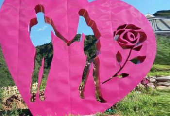 景觀雕塑供求,景觀雕塑,不銹鋼心心相印雕塑優(yōu)選