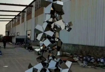 城市景觀石雕塑，網格體育雕塑，古銅效果