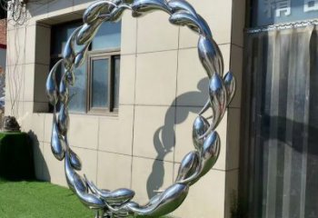 金魚雕塑專供，露天雕塑，圓環金魚雕塑景觀選用