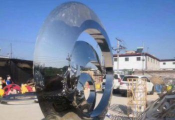 花園圓鏡雕塑點(diǎn)擊,多彩藝術(shù),不銹鋼圓鏡雕塑訂做承接