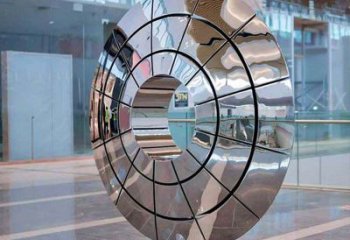 制造圓鏡雕塑,鋼管組合,不銹鋼圓鏡雕塑常用