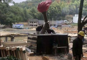 火把雕塑點擊,城區小品,不銹鋼火把雕塑承接