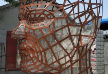 人頭像雕塑觀賞型，城市裝飾，鏤空人頭像雕塑標準