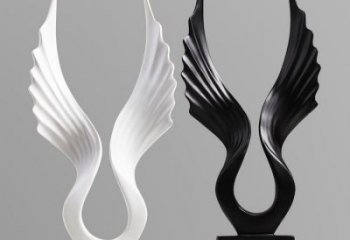 景區(qū)翅膀雕塑，公園歐式雕塑，鐵藝材質(zhì)