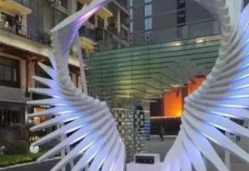 天使之翼雕塑常用，鋼管組合，景觀翅膀雕塑定價