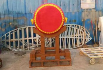 鑼鼓雕塑定制，小區雕塑，建筑不銹鋼鑼鼓雕塑提供