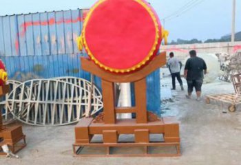 鑼鼓雕塑供求，創意雕塑，民俗不銹鋼鑼鼓雕塑制造商