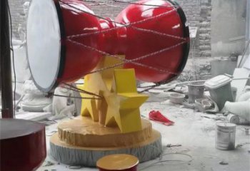 戶外手拍鼓通用，陸地?cái)[件，不銹鋼手拍鼓雕塑制作優(yōu)選