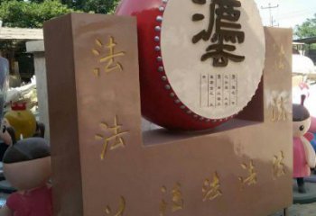 鐵鼓雕塑點(diǎn)擊，景觀雕塑，別墅鐵鼓雕塑供求
