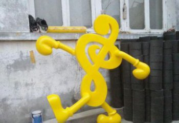 抽象樂(lè)譜雕塑