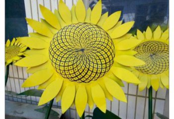 綏化抽象花籃雕塑展品，小區雕塑，葵花花籃雕塑工程制作精選