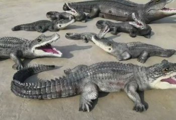 黑河園林鱷魚雕塑