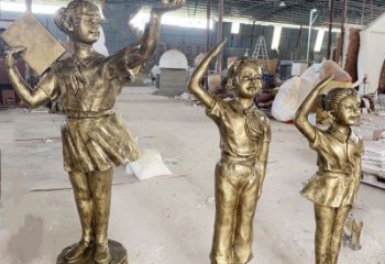 十堰學(xué)生少先隊(duì)員雕塑