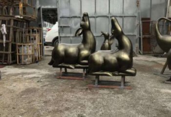 果洛小鹿雕塑選用，鍛造工藝，藝術抽象銅鹿雕塑標準