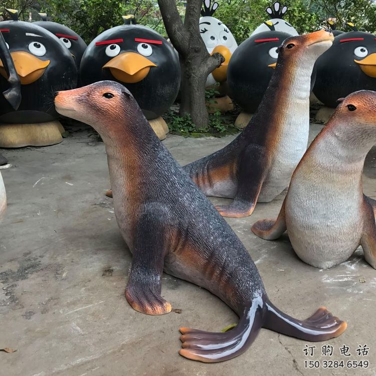阿里園林海豹雕塑