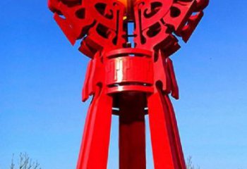 青島精神堡壘火球雕塑，城市建筑雕塑，創(chuàng)意藝術(shù)設(shè)計