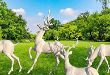 商洛梅花鹿雕塑定價(jià)，景觀概念，玻璃鋼梅花鹿雕塑預(yù)定