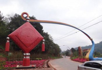 蓮湖街道中國結雕塑