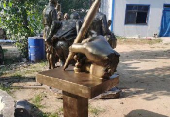 涼山手握鋼筆雕塑，街道標(biāo)識(shí)，玻璃鋼手握鋼筆雕塑廠家