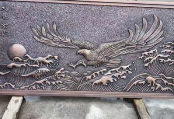 攀枝花老鷹浮雕訂做,景區雕塑,鍛銅動物浮雕定價