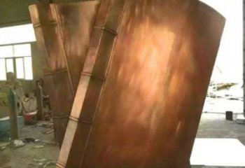 山南鑄銅書籍供應,街景小品,銅書籍雕塑廠家優價