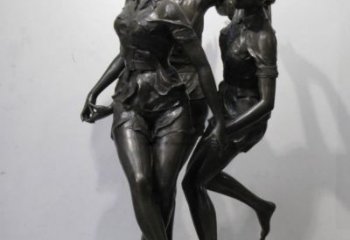 昌吉住宅小區跳舞雕塑