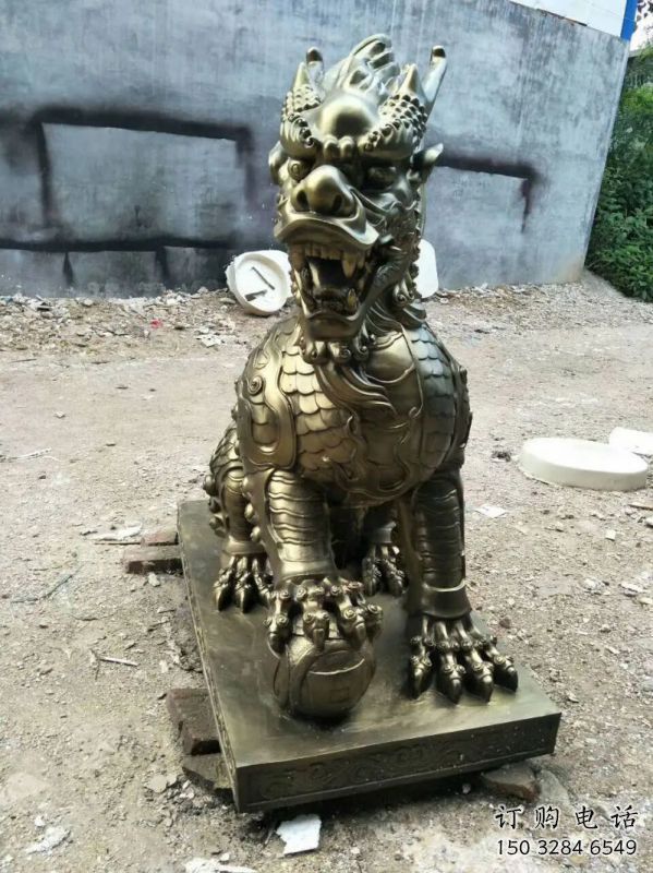 合川校園麒麟雕塑，拉絲海洋雕塑，卡通主題