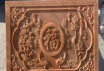 怒江浮雕制造商,室外軟裝,景觀福字浮雕制作廠家