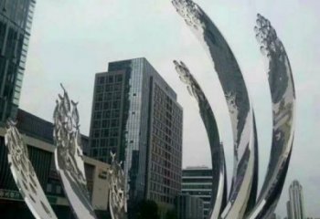 紅河地面噴泉雕塑小品，圓環(huán)結(jié)構(gòu)概念，旱地水景噴泉體系